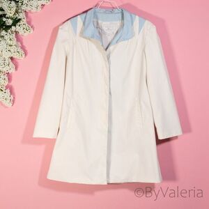 Mulberry Street Trench Coat Jacket M Lightweight Preppy Vintage Retro